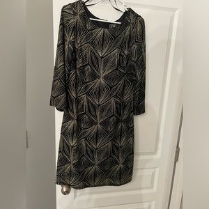 Size 14 Black and Gold Dress